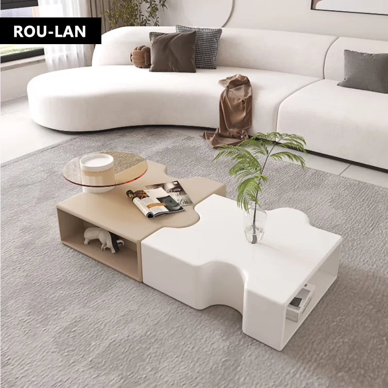 Light Luxury Tea Table Set Tea Table Small Living Room Home Modern Minimalist Patchwork Tea Table