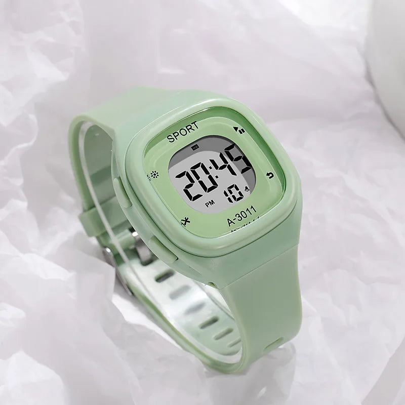 Electronic watch, student junior high school Mori dopamine exercise electronic watch