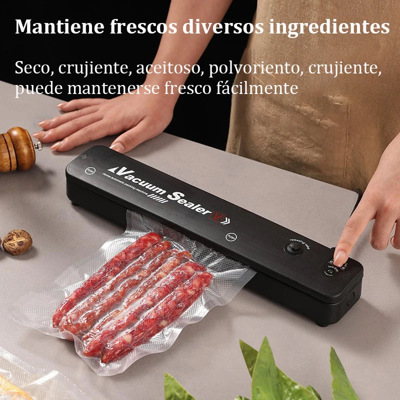 Automatic Small Food Vacuum Sealer Machine for Fresh Cooked Food Plastic Packaging Compact Sealers Food Preservation