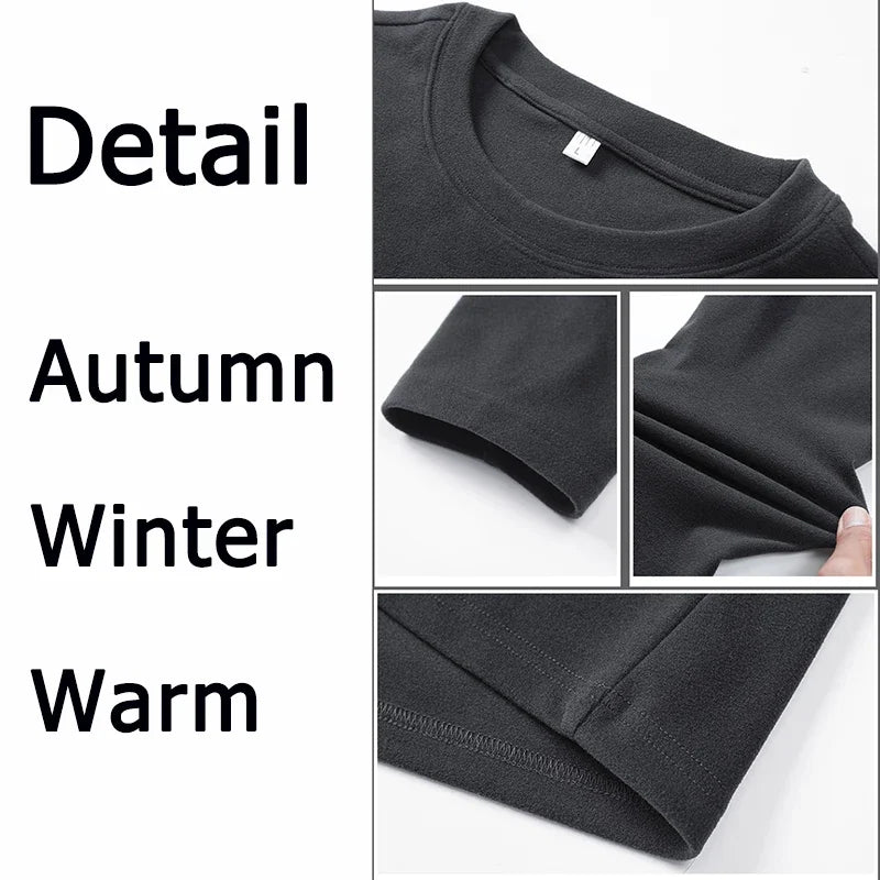 Men's Winter Pullovers Warm Sweatshirt Big Size 85-150kg Plus Size 3XL-8XL Long Sleeve Pullover T-shirt Sports Tops