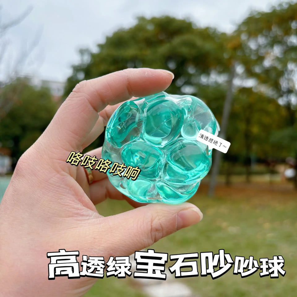 Squishy Balls Ice Beads Stress Relief Toy Super Soft Mochi Fidget Toy with Slow Rebound Texture for Adult Anxiety Relaxation