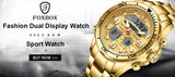 New LIGE Fashion Military Watches for Men Luxury Original Sports Chronograph Watch Waterproof Quartz WristWatch Clock Gift
