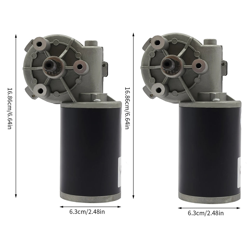 Bymaocar Dc Motor, 60w 220rpm Dc Gear Motor, Electric Gear Motor  60w-24v/12v Used in Packaging, Printing, Textile,