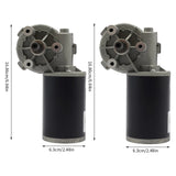 Bymaocar Dc Motor, 60w 220rpm Dc Gear Motor, Electric Gear Motor  60w-24v/12v Used in Packaging, Printing, Textile,