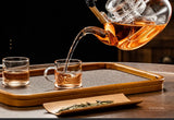 Steaming and boiling teapot, heating and boiling tea, glass kettle, household tea set, boiling