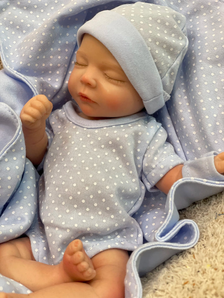 AnjoDoll 10Inch Silicone Girls Whole Body Soft Solid Silicone Reborn Doll Handmade Painted Washable Play Dolls Toys For Gifts