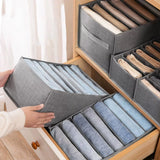 Closets Clothes Organizer Foldable Clothing Underwear Jeans Storage Box Drawer Organizer with Handles Wardrobe OrganizersDivider