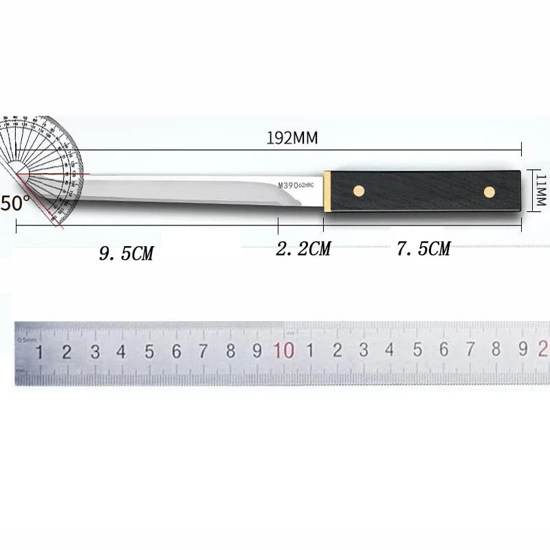 Fruit Knife Stainless Steel Home Portable Knife, M390 Multifunctional High Hardness Straight Knife Sharp