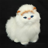 Electronic Plush Cats With Meowing Sound Lovely Decoration Animal Doll Toy Cute Electric Cat Soft Kids Pet Model For Kids Gift