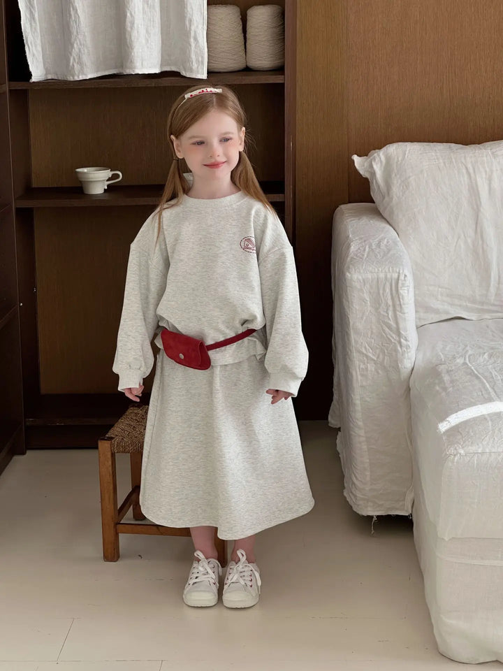 2025 Autumn Winter Girls' Outfit Vacation Children Letter Print Sweatshirt 2piece Set Skirt Casual Pullover Top 3y-10y Suit