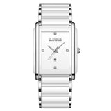 LIGE Fashion Elegant Watch for Women Japanese Movement Ceramics Strap Luxury Ladies Bracelet Quartz Watches Gifts Reloj Mujer