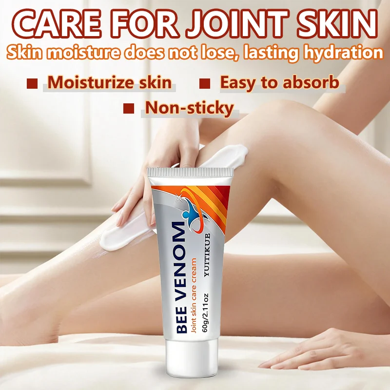 YUITIKUE Bee Venom Joint Skin Care Cream Moisturize Relieve Dryness Stiffness Silky Smooth Non-Sticky Easy Absorb
