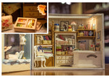 DIY Wooden Dollhouse Casa Miniature With Furniture Kit 3D Irish Cottage Coffee House Assemble Toy for Children Christmas Gifts