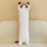 15 Styles 50-150cm Long Cat Plush Toys Stuffed Soft Pause Office Dog Doll Bed Sleepping Pillow Home Decor Birthday Girls Gifts