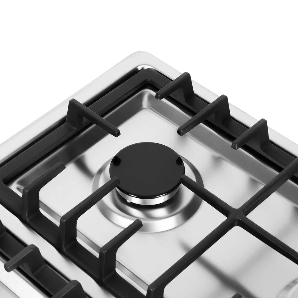 Built-in Gas Cooktop with 5 Burners Electronic Pulse Ignition Built-in Stainless Steel Gas Hob for Kitchen