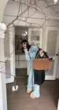 Winter Matte Coffee Camel Grey Large Tote Russian Style Real Suede Cow Leather Women Handbag Nubuck Commuter Office Shoulder Bag