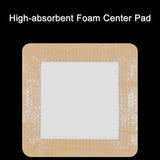 1Pcs Silicone Foam Dressing with Border Adhesive Sterilized Waterproof Wound Dressing Plaster Bandage Home Travel First Aid Kit