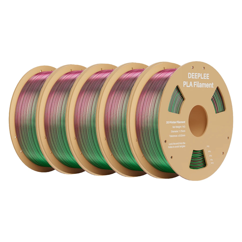 DEEPLEE 10KG Silk Filament PLA 1.75mm 3D Printer Filament for FDM 3D Printers Elegoo PLA for Elegoo Centauri Carbon