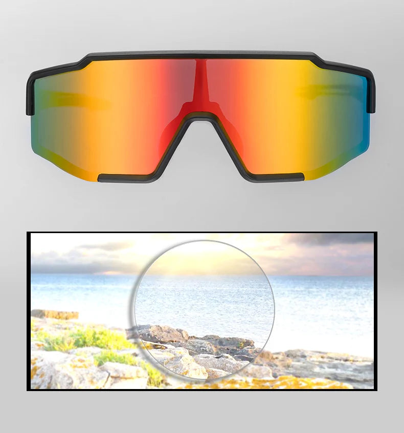 ROCKBROS Photochromic Cycling Glasses Bicycle Polarized Glasses Sports Unisex Sunglasses MTB Road Bike Eyewear Protection Goggle