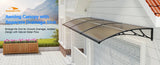 Large Sink Window Door Awning Canopy Outdoor Waterproof Roof Cover For Door Entrance Patio Window Polycarbonate Hollow Sheet