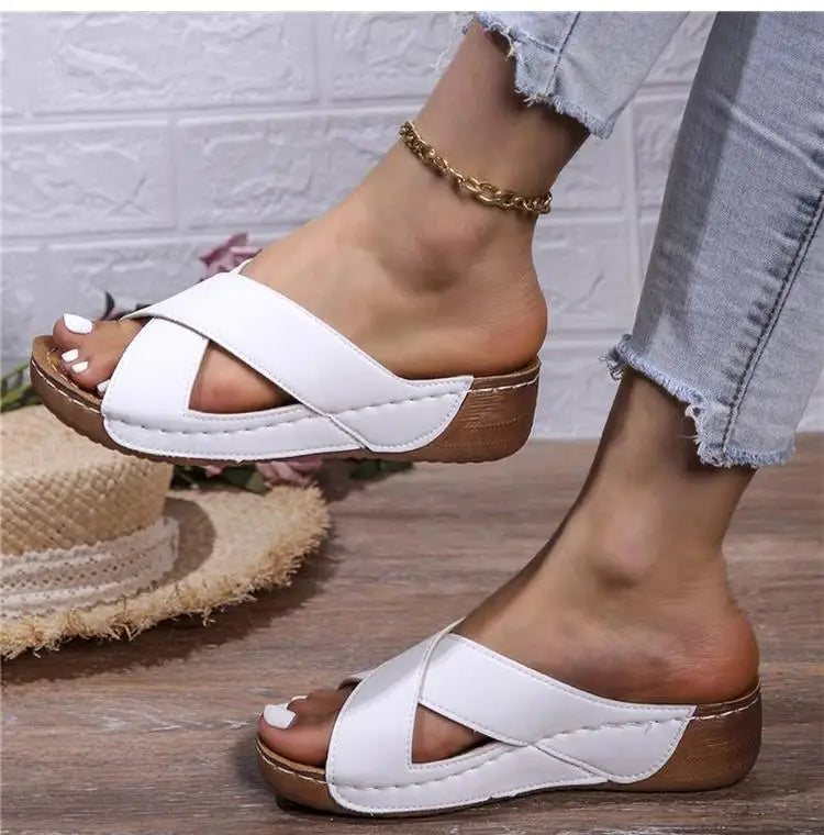 Sandals Shoes Women Summer Beach Women's Sandals Open Toe Women Shoe Non-Slip Walking Shoes Slides Footwear Female Slipper