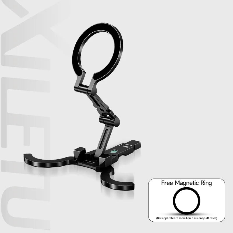 XILETU COBONE Dual-sided Magnetic Phone Stand|Slim Foldable Magsafe 1/4" Mount for iPhone 17-13 Vlog Travel Selfie Live Tripod