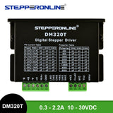 STEPPERONLINE Digital Stepper Driver 0.3-2.2A 10-30VDC for Nema 8, 11, 14, 16, 17 Stepper Motor