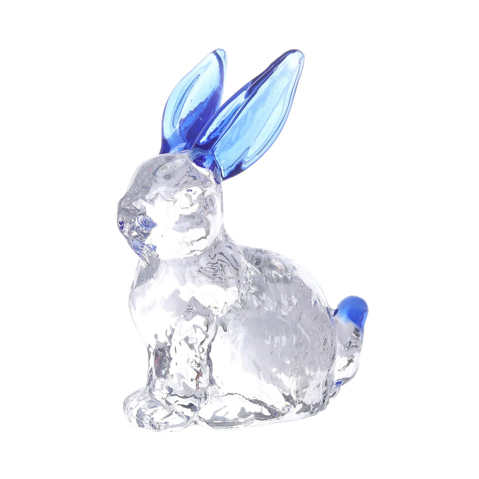 Crystal Rabbit Bunny Figurine Collectibles Spring Easter Decoration Glass Art Animal Paperweight Ornament Creative Gift