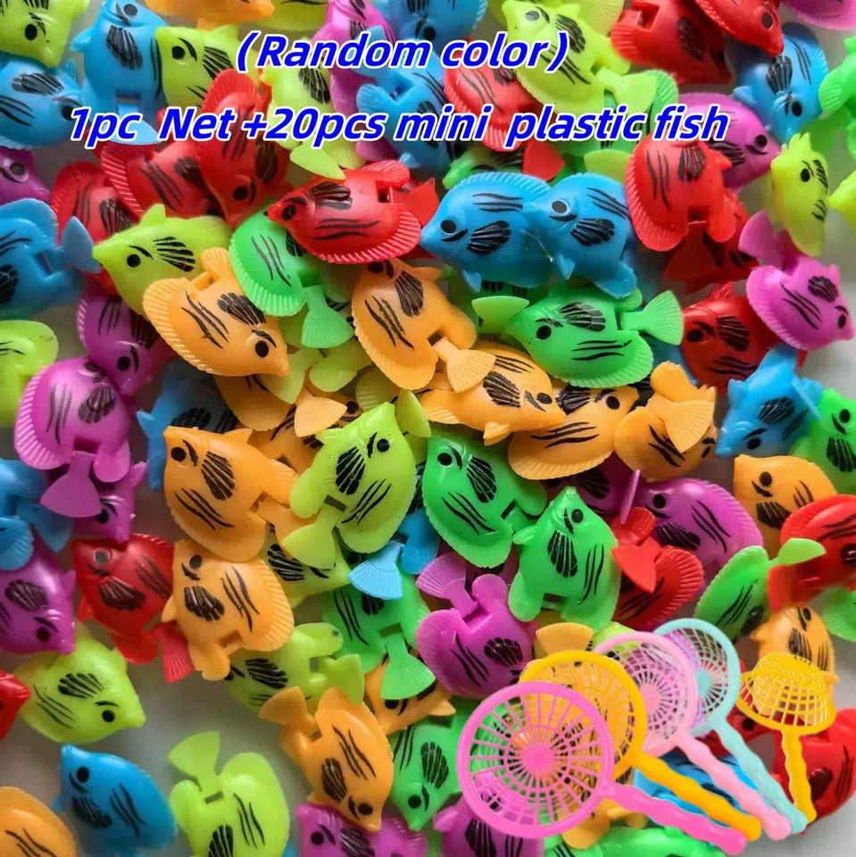 Children's 10Pcs/Set Kawaii Simulation Rubber Goldfish Baby Bath Water Play Games Toys for Kids Toddlers Bathing Shower Gifts