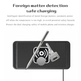 Wireless Phone Charger Wireless Car Charger Pad For Car 39 Inch Cable Automatic Sensing Non-Slip Charging Mat For Phone Vehicle