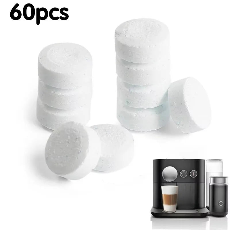 10/20/30/60Pcs Coffee Machine Cleaning Tablets,Remove Pipe Grease,Scale And Residue,Suitable for Fully Automatic,Semi-Automatic