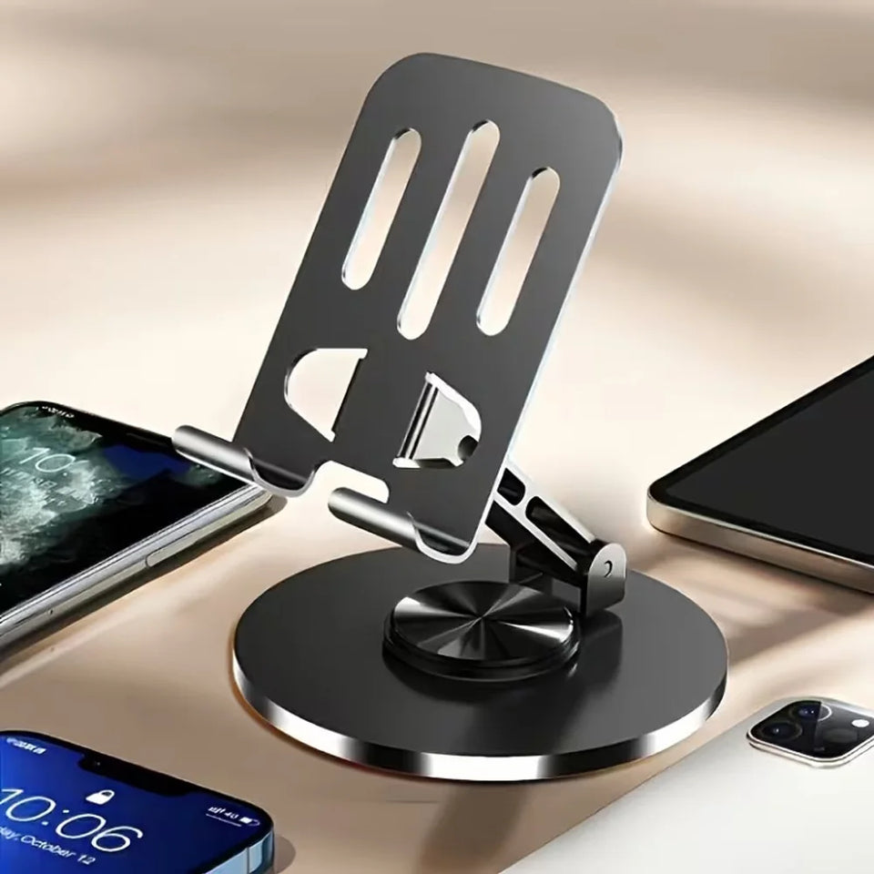 720 Rotate Aluminum Alloy Tablet Holders for iPad Adjustable Folding Lazy Desktop Live Desk Holder Mobile Phone Stand Mount