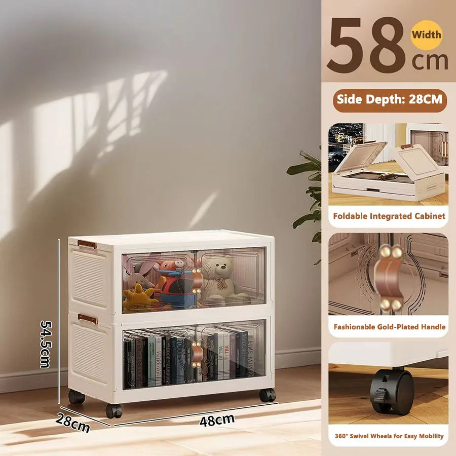 Multilayer Storage Closet Organizer for Multi-scene Use Home Organization Solution for Closets Pantry Or Garage