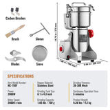 SucceBuy 150-2500g Electric Grain Mill Grinder Commercial Swing Spice Grinders for Dry Herbs Grains Spices Cereals Coffee Corn