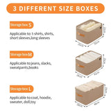 Collapsible Closet Organizer 10PCS Drawer Storage Bins for Clothing Pants and Toy Storage Home Bedroom Use