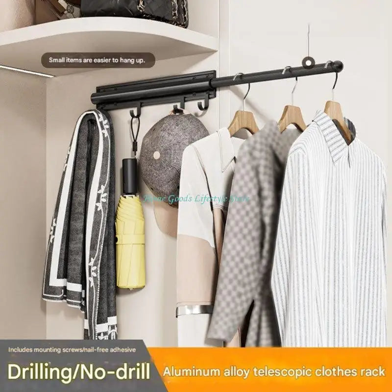 E74E Efficient Space Saving Pull Out Closet Organizers for Organized Storage of Clothes and Shoes