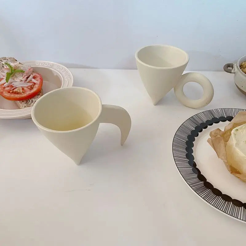 Simple Ceramic Coffee Cup Delicate Latte Art Coffee Mug English Afternoon Tea Tea Set Breakfast Milk Oatmeal Mug