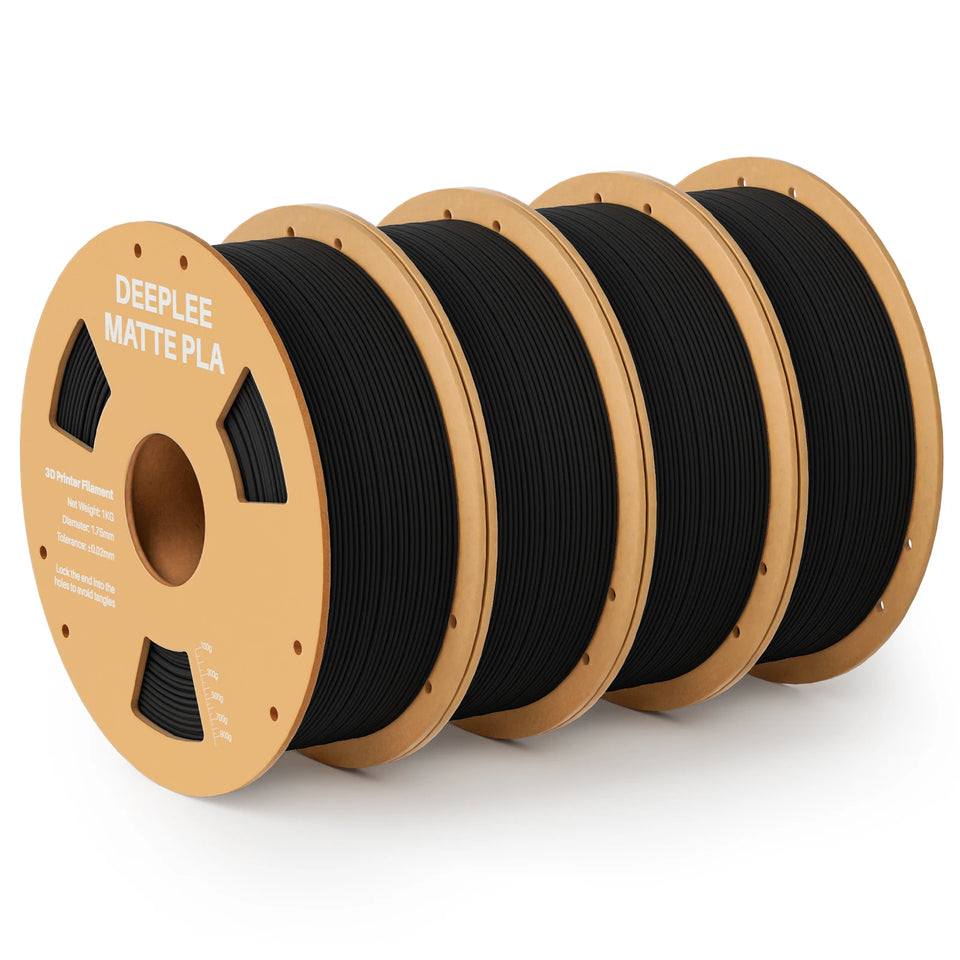 DEEPLEE Matte PLA Filament 1KG,1.75mm FDM 3D Printer Filament Dimensional Accuracy +/- 0.02mm, 1kg Carboard Spool (2.2lbs)