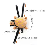 Turtle Shape Dog Snack Bag Large Capacity Pet Backpack Portable Soft Puppy School Bag Convenient Cute Puppy Carrier