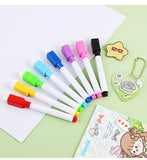 100/5Pcs Dry Erase Whiteboard Markers Set, Washable Pens with Magnetic Eraser for Office Whiteboards & Art Supplies