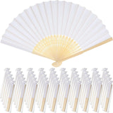 1-50PCS Paper Bamboo Folding Hand Fan Wedding Personalized Fans Party Decor Art Craft DIY Folding Fan for Wedding Party Decor
