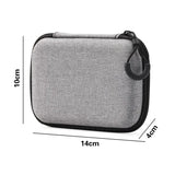 Mini Grey Digital Storage Bag Hard EVA Case Portable Electronics Organizer for USB Cable Charger U Stick Travel Accessories