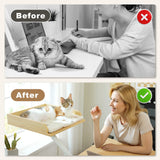 Cat Desk Bed, 360° Rotatable Cat Bed Stand for Indoor Cats, Adjustable Cat Basket, Cats Hammock for Table, Soft Cat Bed for Desk