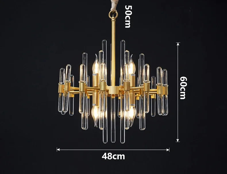 Modern restaurant luxurious smart crystal chandelier Gold round Living room interior decoration salon restaurant chandelier