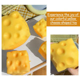 Square Cheese Squishy Toys Slow Rebound Push Stress Relief Sensory Toys Cheese Stress Balls Fidget Toys for Children Adult
