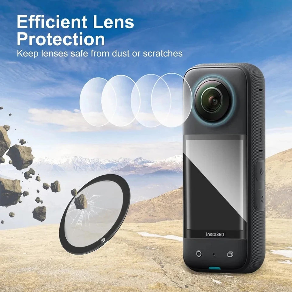 Accessories Set for Insta360 X3 X4 X5 Lens Guard Screen Protector Storage Bag Silicone Case Lens Cap Protective Frame Insta 360