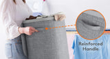85L Laundry Hamper with Handles Inner Bag Plastic Frame Good Support Large Capacity Dirty Clothes Basket