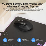Rapoo MT760/MT760Mini Multi-mode Rechargeable Wireless Bluetooth Mouse Ergonomic 4000 DPI Support Up to 4 Devices Office Mice
