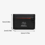 Japanese Style Nylon Trifold Casual Wallet for Male Men Women Young Novelty Money Bag Purse Zipper Coin ID Card Holder Purse