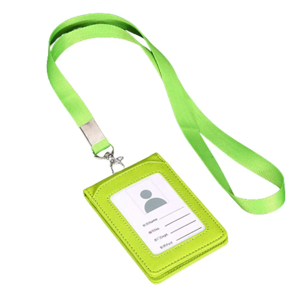 Neck Strap Stationery Business Office School Supplies Card Holder with Lanyard ID Desk Organizer Badge Holder Bus Cards Cover